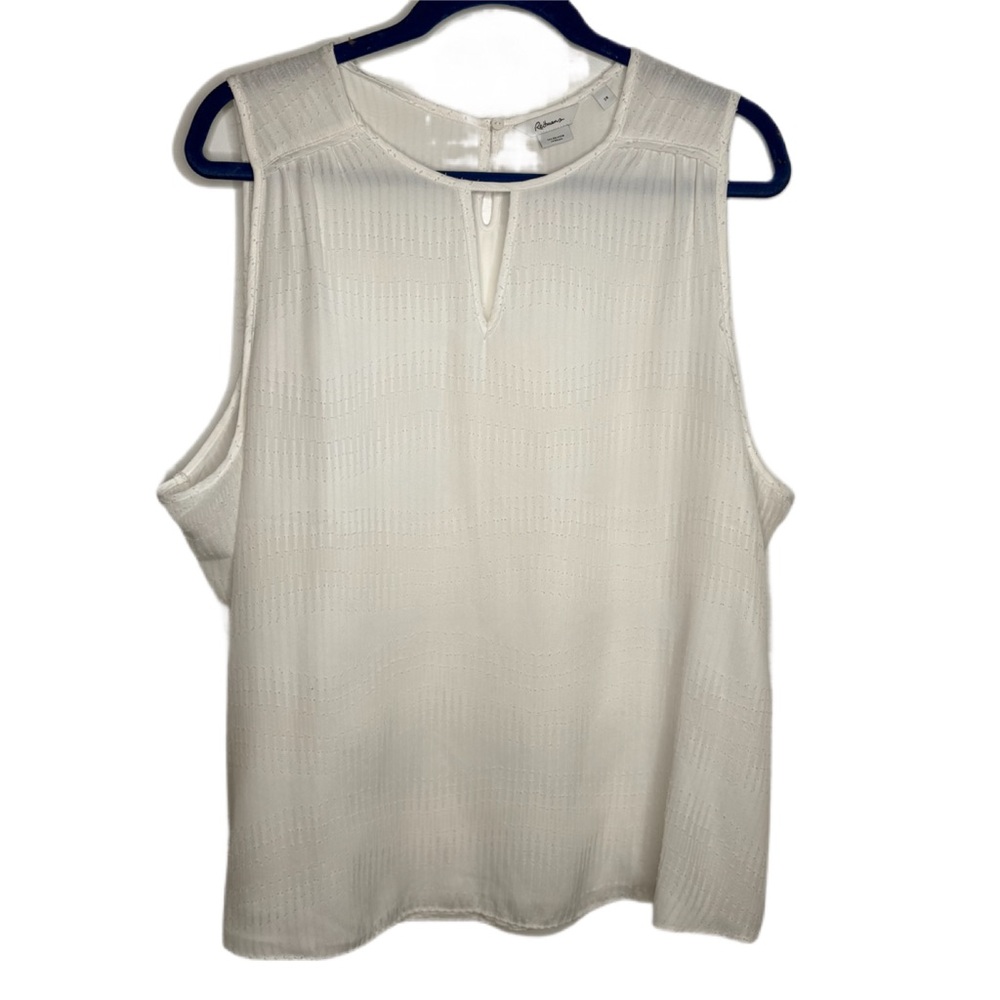 Elegant Cream Sleeveless Top
